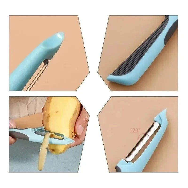 Green Vegetable & Potato Peeler – Sharp Reusable Kitchen Tool