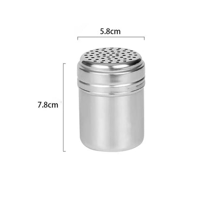 Stainless Steel Seasoning Jar – Rotating Spice & Salt Shaker