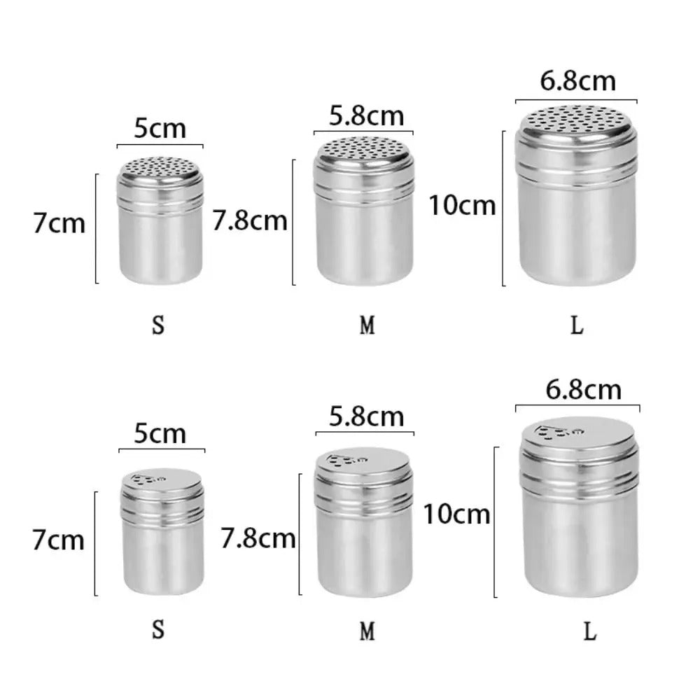 Stainless Steel Seasoning Jar – Rotating Spice & Salt Shaker