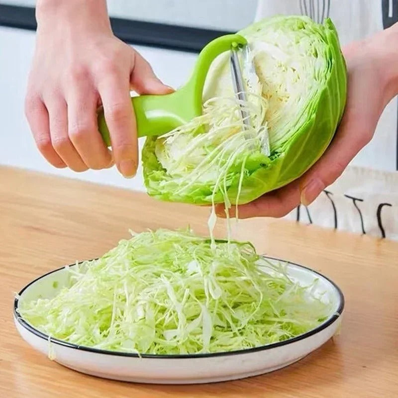 Stainless Steel Vegetable & Fruit Peeler – Wide Mouth Grater, Slicer & Shredder Kitchen Tool