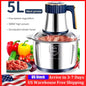 5L Electric Food Chopper – 304 Stainless Steel Meat & Vegetable Processor