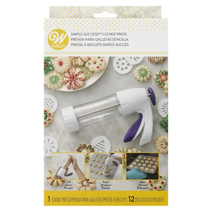 13-Piece Cookie Press Set – Spritz Cookie Maker with 12 Shapes