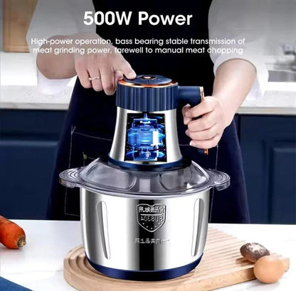 5L Electric Food Chopper – 304 Stainless Steel Meat & Vegetable Processor