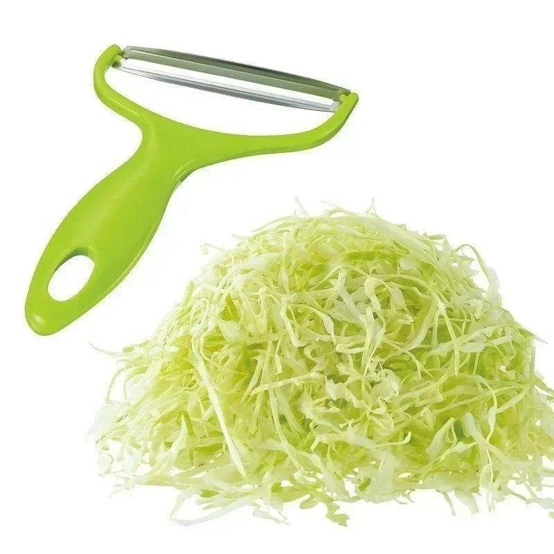 Stainless Steel Vegetable & Fruit Peeler – Wide Mouth Grater, Slicer & Shredder Kitchen Tool