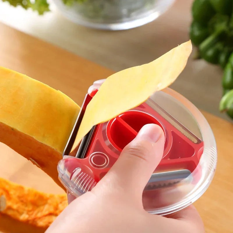 3-in-1 Magic Trio Peeler Set – Vegetable Peeler, Slicer & Julienne Cutter