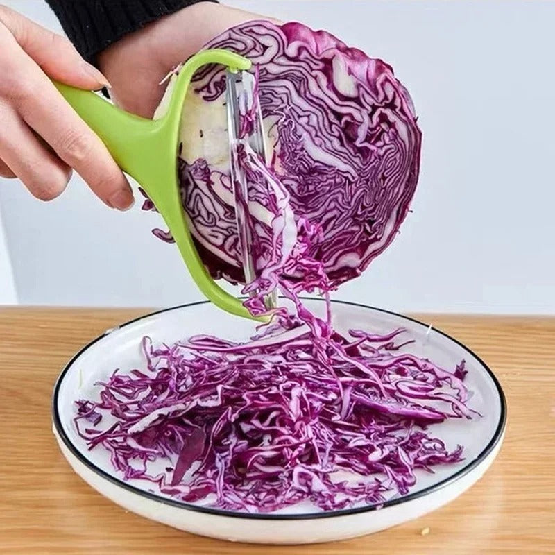 Stainless Steel Vegetable & Fruit Peeler – Wide Mouth Grater, Slicer & Shredder Kitchen Tool