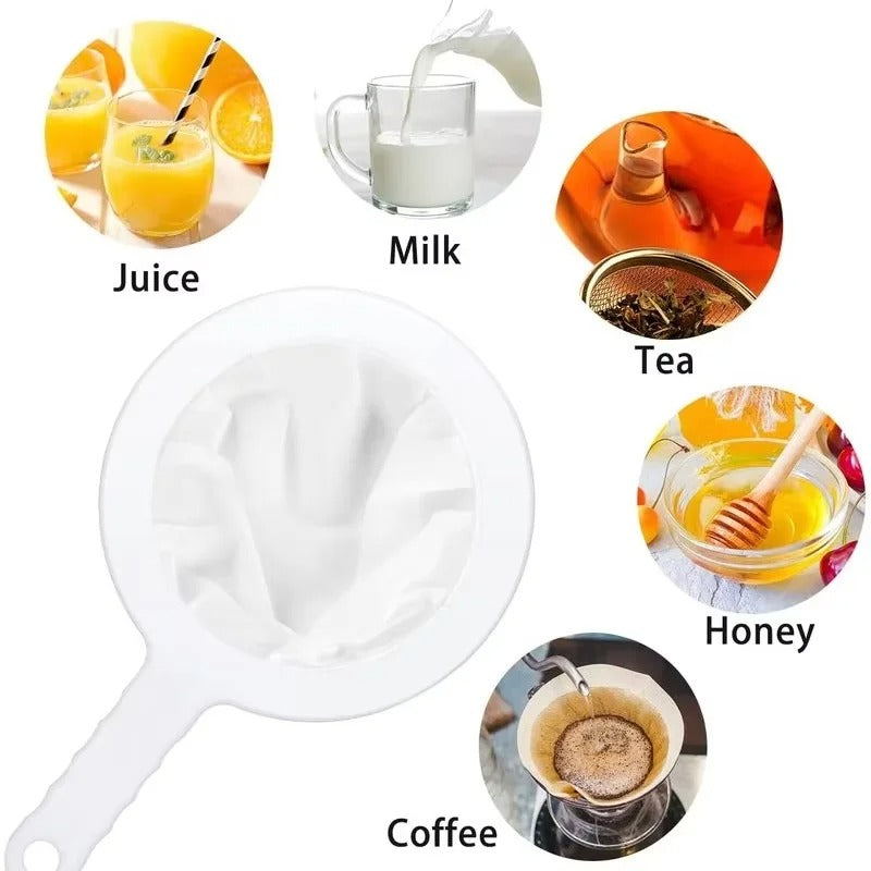 Fine Mesh Strainer Spoon – 200 Mesh Nylon Kitchen Filter