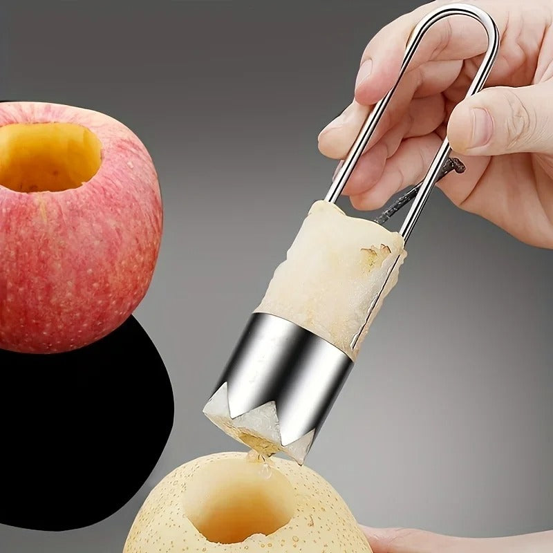 Stainless Steel Fruit & Vegetable Corer – Portable Core Remover