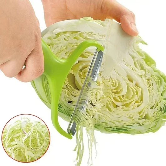 Stainless Steel Vegetable & Fruit Peeler – Wide Mouth Grater, Slicer & Shredder Kitchen Tool
