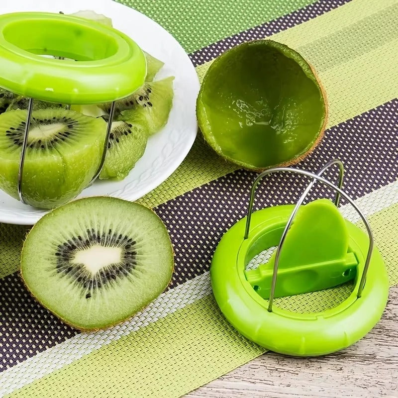 Kiwi Fruit Cutter & Peeler – Stainless Steel Kiwi Slicer, Peeling & Cutting Kitchen Tool