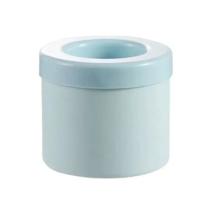 Silicone Round Ice Cube Mold – Reusable Ice Maker with Ice Bucket
