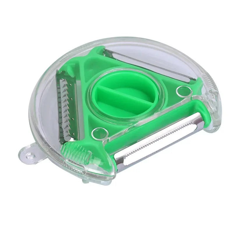 3-in-1 Magic Trio Peeler Set – Vegetable Peeler, Slicer & Julienne Cutter