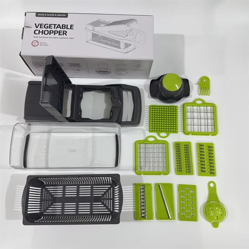 14-Piece Multifunctional Vegetable Grater & Slicer Set